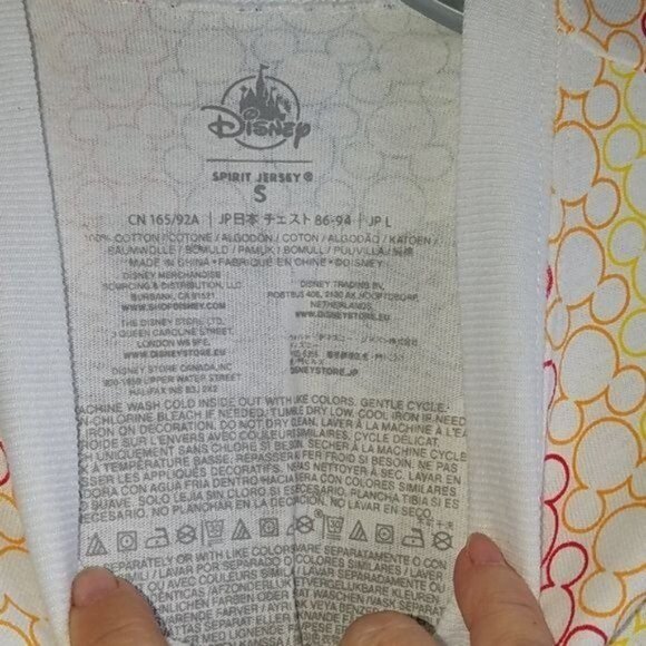 Disney Spirit Jersey Shirt Mickey Pride Rainbow WOMEN'S WOMAN'S Size Small - Picture 10 of 11